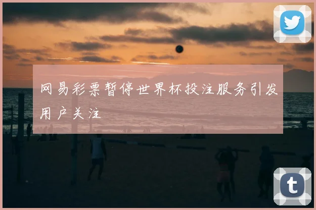 网易彩票暂停世界杯投注服务引发用户关注